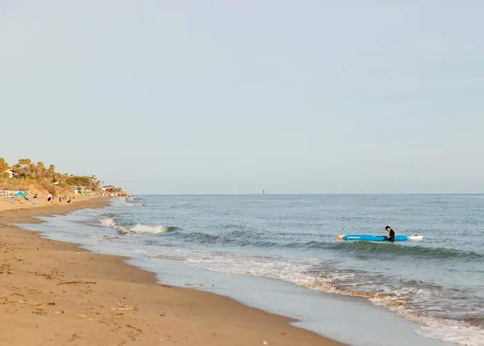 In Elviria, A Retreat Among Palm Trees, With Private Heated Pool And Barbecue, *